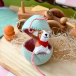 Felt Surprise Egg with Puppy Inside